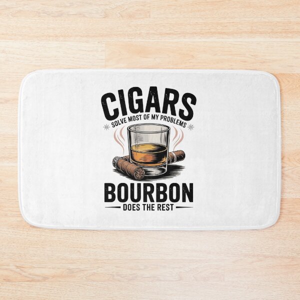 Item preview, Cigars Solve Problems Bourbon Does the Rest Father's Day designed and sold by AmparoBoyle.