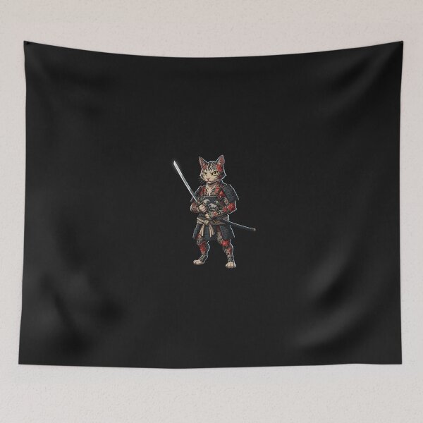 Item preview, Samurai Cat Warrior - Anime Cat Samurai designed and sold by grumpzara.