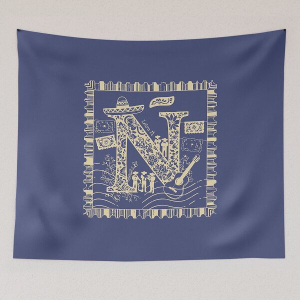 Item preview, Letter Ñ Folk Art designed and sold by KiwiRider.