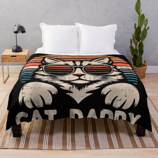 Item preview, Vintage Sunset Cat Daddy Sunglasses Retro Funny Pet Lover Father Gift designed and sold by Phil Ben.
