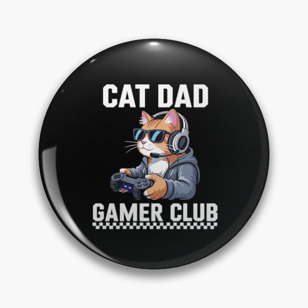 Item preview, Cat Dad Gamer Club Funny Cat Dad Gamer designed and sold by khorbiasieno.