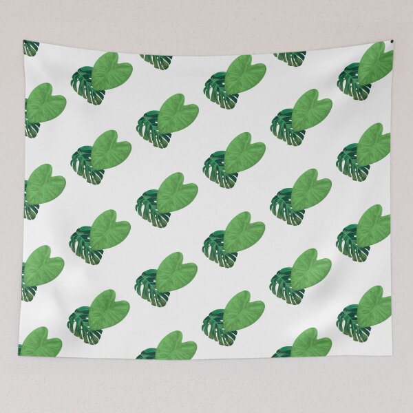 Item preview, Elegant Tropical Leaf Design, Green Serenity – Overlapping Tropical Leaves, Modern Botanical Art,  designed and sold by Pixel Outfit.