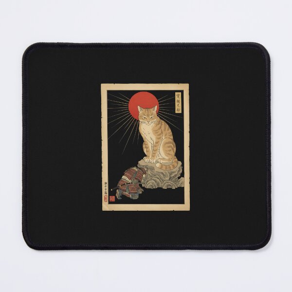 Item preview, Samurai Cat Vintage Japanese Rising Sun Design designed and sold by grumpzara.
