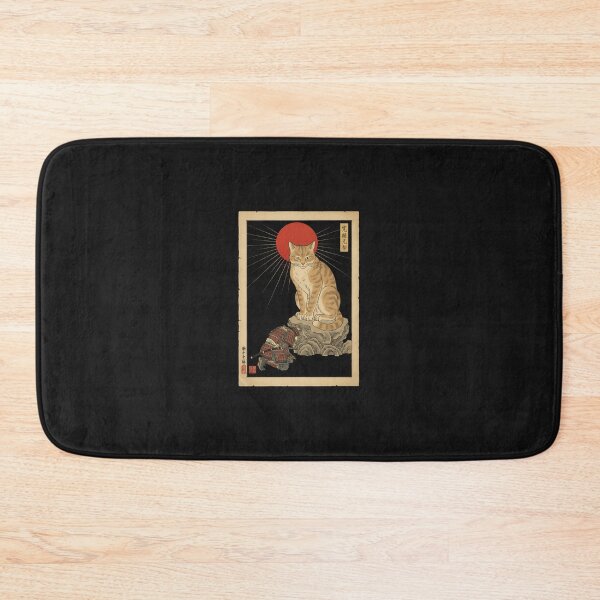 Item preview, Samurai Cat Vintage Japanese Rising Sun Design  designed and sold by grumpzara.