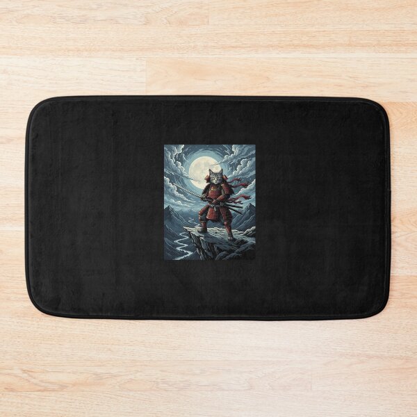 Item preview, Samurai Cat Japanese Vintage Ukiyo-E Warrior Art Graphic designed and sold by grumpzara.