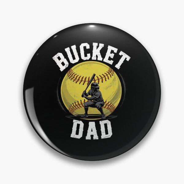 Item preview, Bucket Dad Softball Dad Baseball Funny Father's Coach designed and sold by VasilisLamArt.