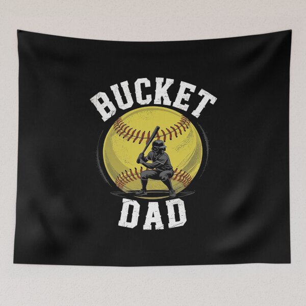 Item preview, Bucket Dad Softball Dad Baseball Funny Father's Coach designed and sold by VasilisLamArt.