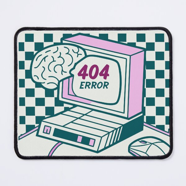 Item preview, Brain Offline 404 Error | Just Vibes | Cute Pixel Art Mental Health Design | Funny Tech Humor  designed and sold by Taanva.