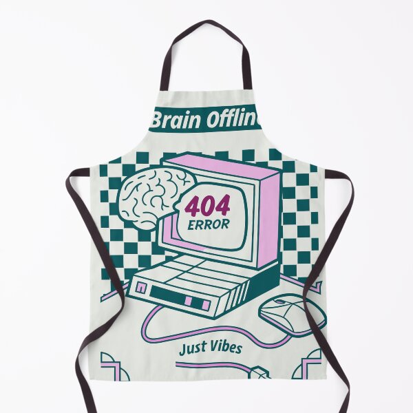 Item preview, Brain Offline 404 Error | Just Vibes | Cute Pixel Art Mental Health Design | Funny Tech Humor designed and sold by Taanva.