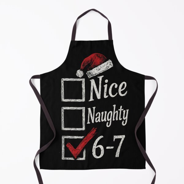 Item preview, Nice Naughty Checked 6-7 List Funny Christmas Birthday Santa Hat Design designed and sold by Suzu Comena.