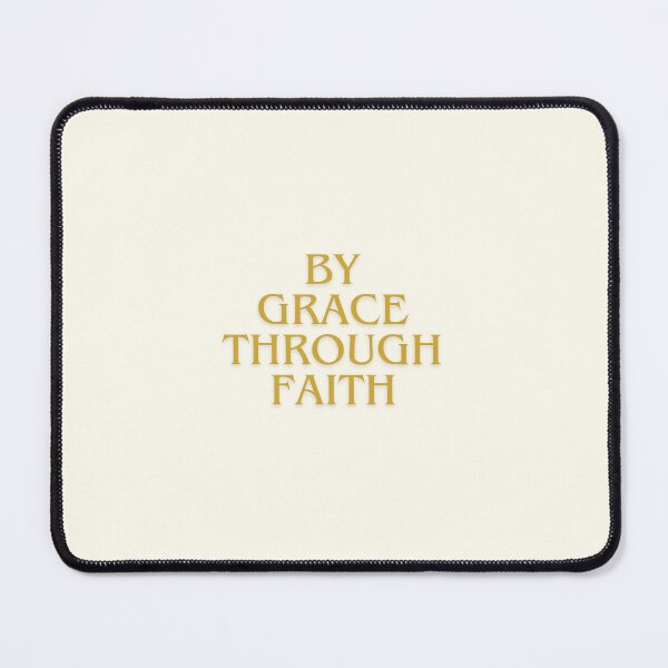 Item preview, By Grace Through Faith, minimalist Christian print or sticker designed and sold by mirsay2603.