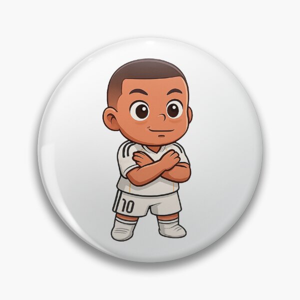 Item preview, KYLIAN MBAPPE REAL MADRID CELEBRATION | CHIBI STICKER designed and sold by LucianettiDsg.