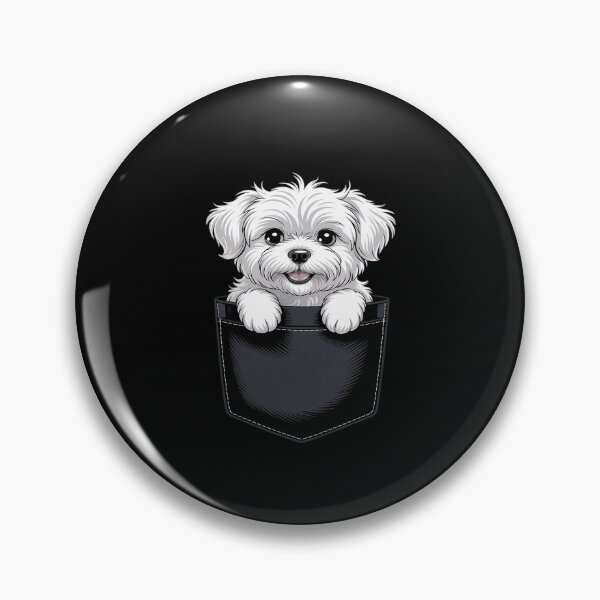 Item preview, Coton De Tulear Puppy Dog In Pocket Cute Pet Lover Men designed and sold by petrichorsworld.