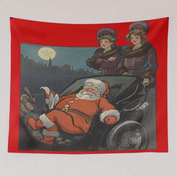 Item preview, Vintage Santa Sleigh A Stroller and Nurse Maids 1904 designed and sold by taiche.