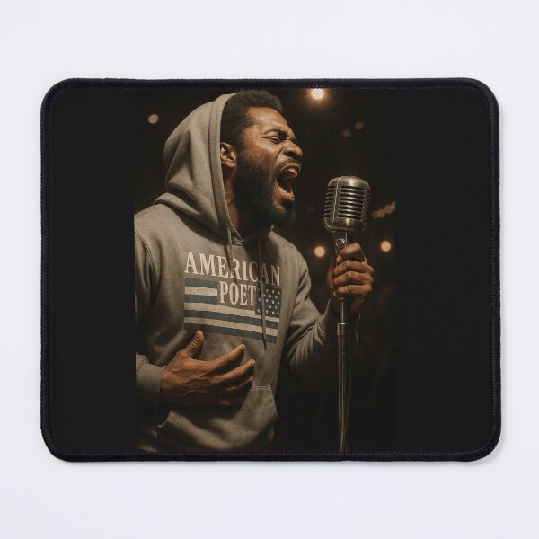 Item preview, American Poet - Grey and Black designed and sold by Antuan Simmons.
