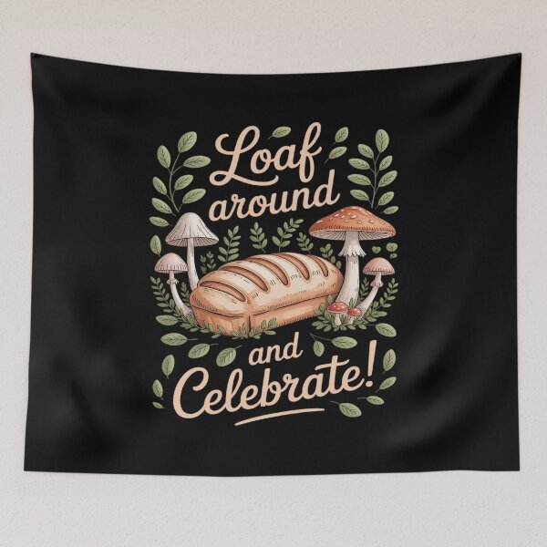 Item preview, Cottagecore Forest Bread Loaf Around in Woods designed and sold by petrichorsworld.