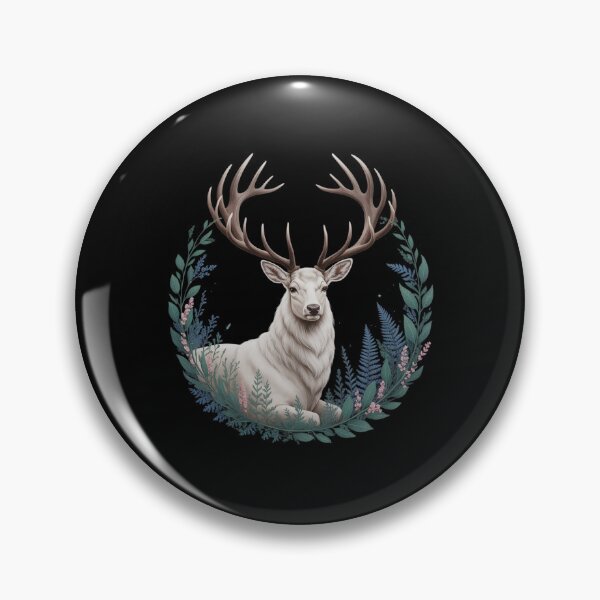 Item preview, Cottagecore Forest Deer Whimsigoth Naturecore Botanic Stag designed and sold by petrichorsworld.