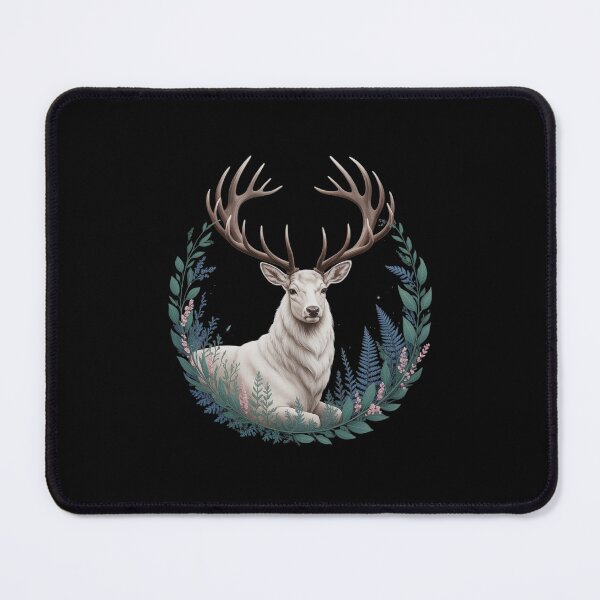 Item preview, Cottagecore Forest Deer Whimsigoth Naturecore Botanic Stag designed and sold by petrichorsworld.