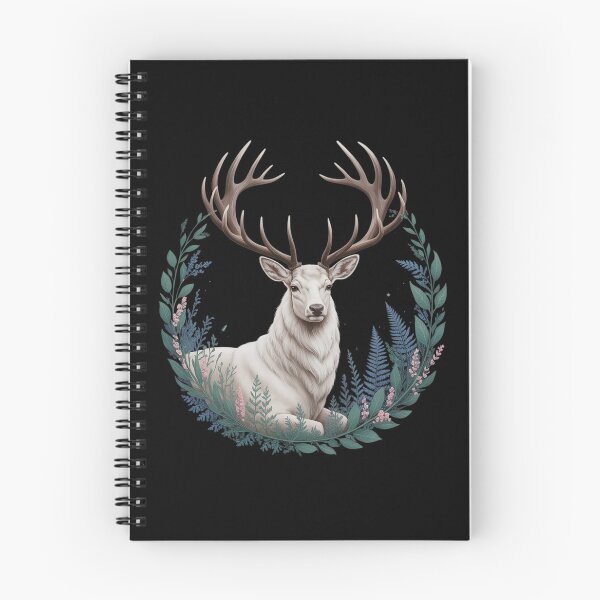 Item preview, Cottagecore Forest Deer Whimsigoth Naturecore Botanic Stag designed and sold by petrichorsworld.
