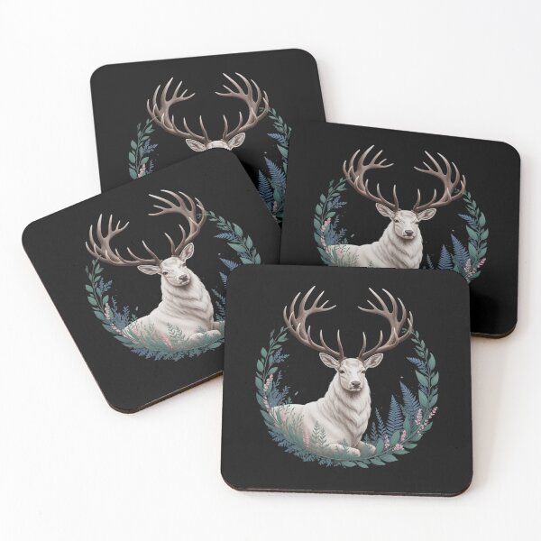 Item preview, Cottagecore Forest Deer Whimsigoth Naturecore Botanic Stag designed and sold by petrichorsworld.