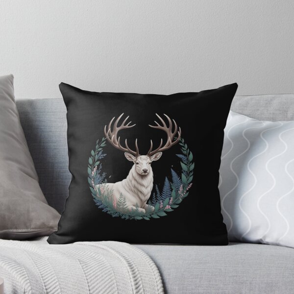 Item preview, Cottagecore Forest Deer Whimsigoth Naturecore Botanic Stag designed and sold by petrichorsworld.