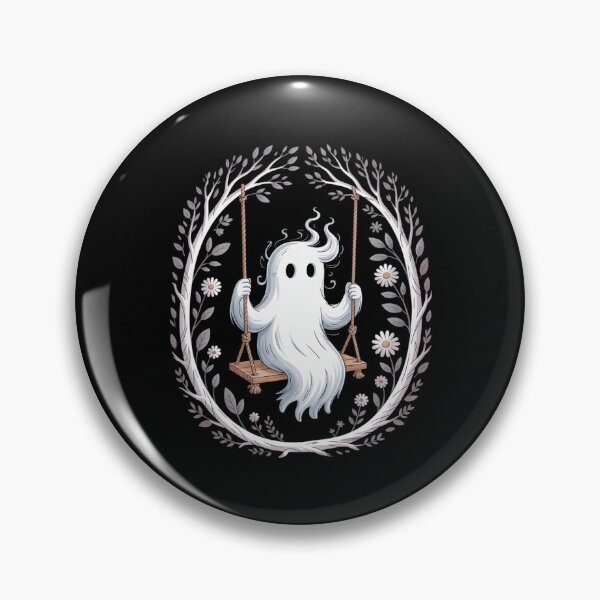 Item preview, Cottagecore Ghost Swing Floral Aesthetic Halloween Spooky designed and sold by petrichorsworld.