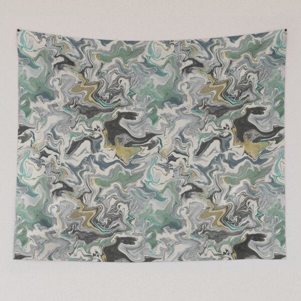 Item preview, Stone Marbling with Vibrant Turquoise Veins designed and sold by CheesieBeeStudio.