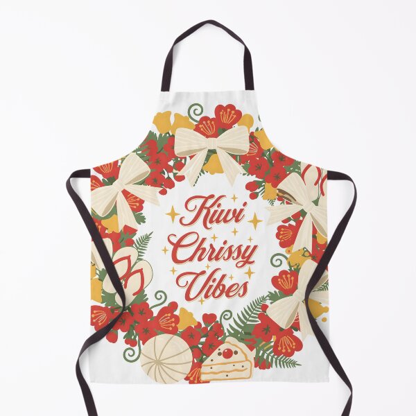 Item preview, Kiwiana Christmas Wreath – Pōhutukawa, Fern and Pavlova designed and sold by MvuuStudio.