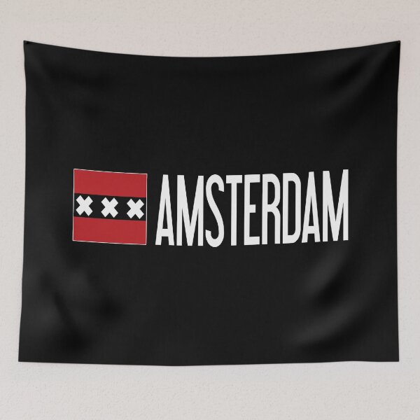 Item preview, Netherlands: Amsterdam Flag & Amsterdam designed and sold by Jared Davies.