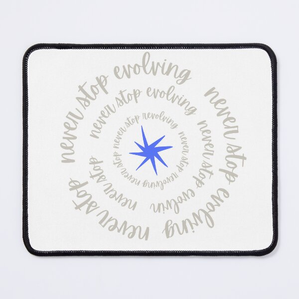Item preview, Never Stop Evolving – Inspirational Minimalist | Growth Mindset Design designed and sold by The Balanced Bonne Vivante.