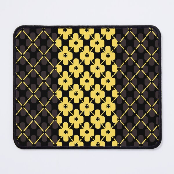 Item preview, Luxury Yellow Quatrefoil Diagonal Grid Pattern designed and sold by Jariya_D.