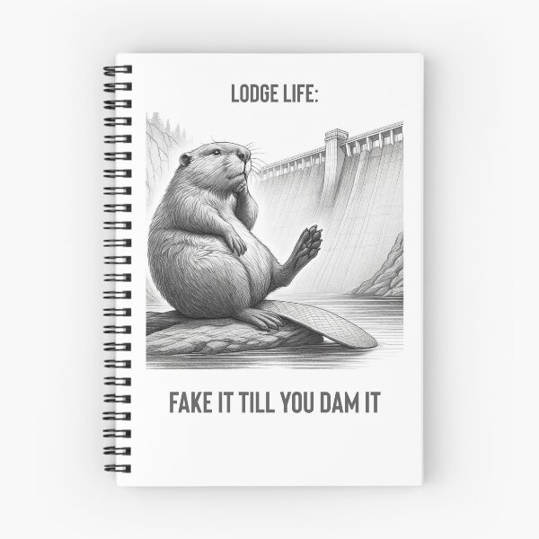 Item preview, Beaver Goals: Lodge Life Flex – Fake It Till You Dam It designed and sold by JonelCrafts.