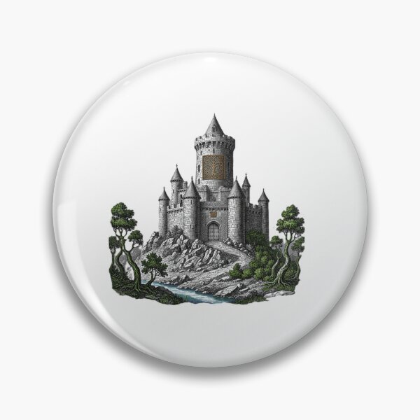 Item preview, Hilltop Fortress by the Stream designed and sold by CelticSoulShop.