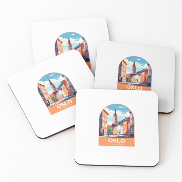 Item preview, Oslo Norway Vintage Travel  designed and sold by TulipaGraphics.