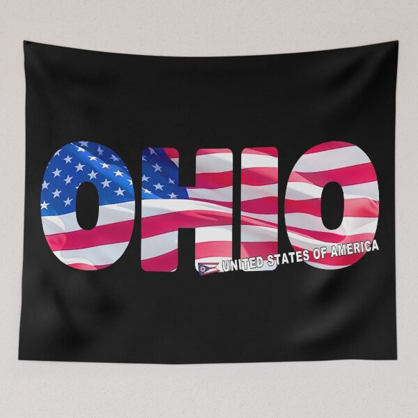 Item preview, OHIO United States of America - Sticker Tee Shirt designed and sold by Adam Gormley.