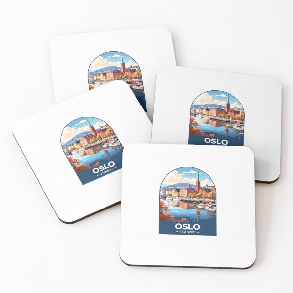 Item preview, Oslo Norway Vintage Travel  designed and sold by TulipaGraphics.