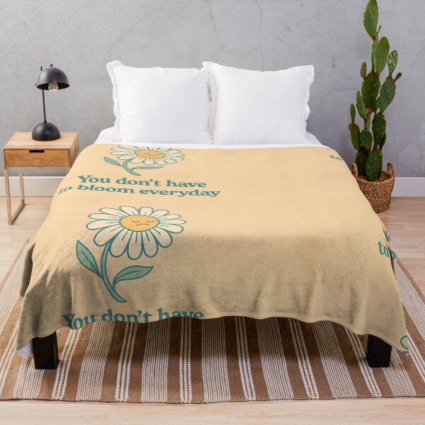 Item preview, You Don’t Have to Bloom Everyday - Motivational Daisy Quote designed and sold by Still Breathing Studio.