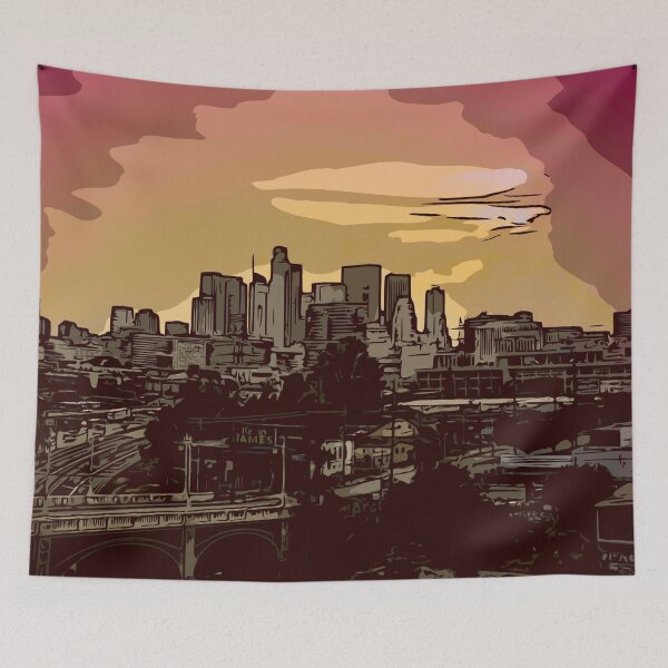 Item preview, Golden Hour Over Los Angeles designed and sold by Srphotola.