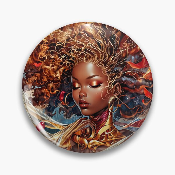 Item preview, Lust — Afro-Surreal Rosegold Siren designed and sold by KaoticMindZ.