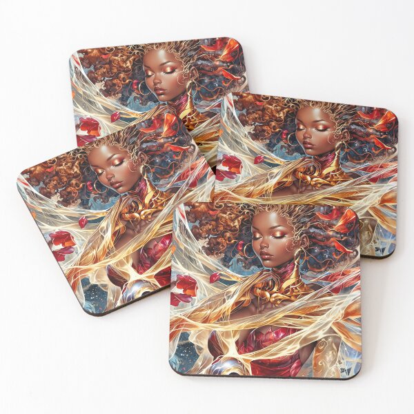 Item preview, Lust — Afro-Surreal Rosegold Siren designed and sold by KaoticMindZ.