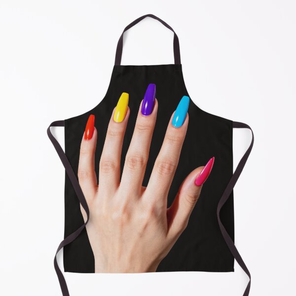 Item preview, Vibrant Colorful Nails on Elegant Woman’s Hand – Minimalist Beauty Art designed and sold by Pulse Creativity Designs.