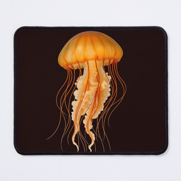Item preview, graceful orange jellyfish designed and sold by Futured1.