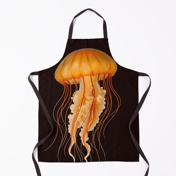 Item preview, graceful orange jellyfish designed and sold by Futured1.