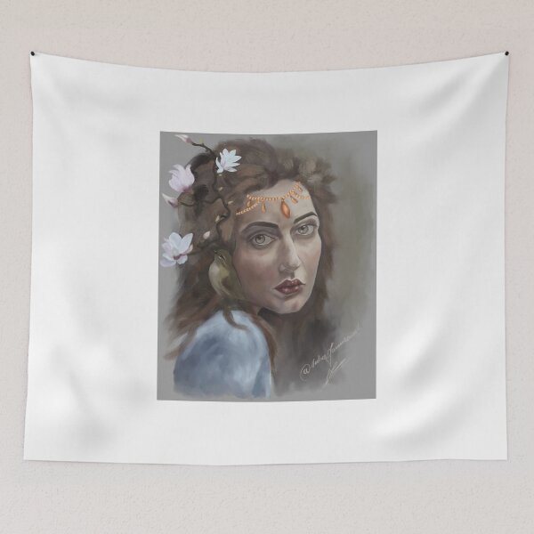 Item preview, Girl with flowers  designed and sold by IndreJanusausk.