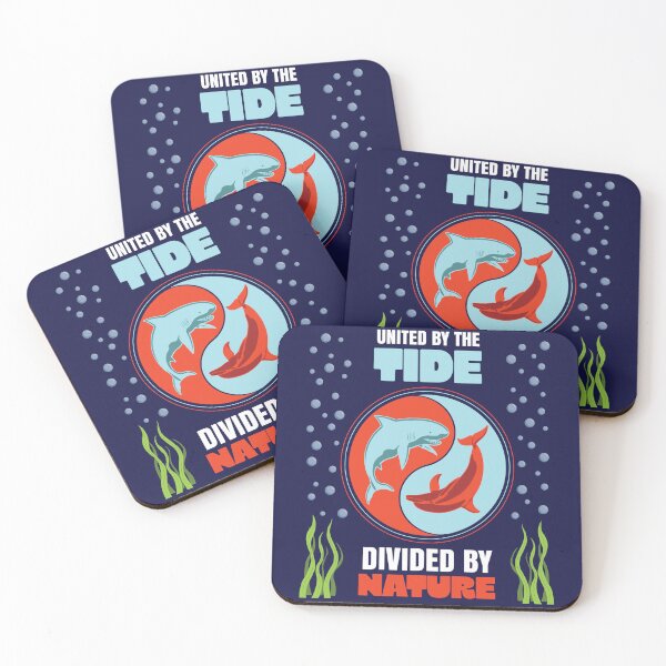 Item preview, Shark and Dolphin: Ocean Duality designed and sold by VividGraphicCo.