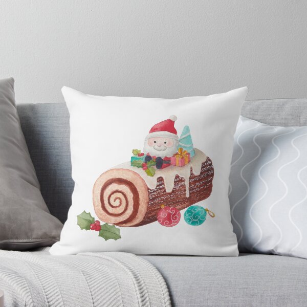 Item preview, Yule log Christmas cake with cute decoration designed and sold by fengyuhao.