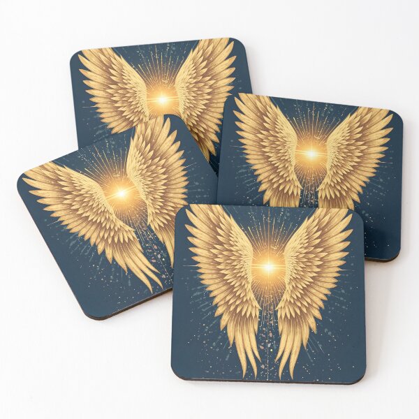 Item preview, Celestial Golden Wings – Vibrant Angelic Energy Vector Artwork designed and sold by Valeree Store.