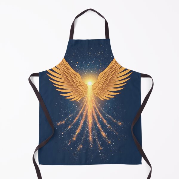 Item preview, Golden Angel Wings – Shimmering Celestial Fantasy Vector Design designed and sold by Valeree Store.