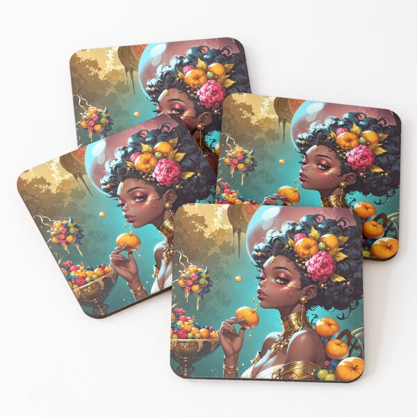 Item preview, Gluttony — Afro-Surreal Banquet Sovereign designed and sold by KaoticMindZ.