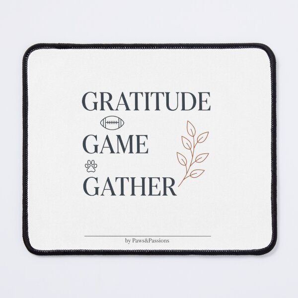 Item preview, Thanksgiving Football Dog - Gratitude Game Gather designed and sold by PawsAndPassions.